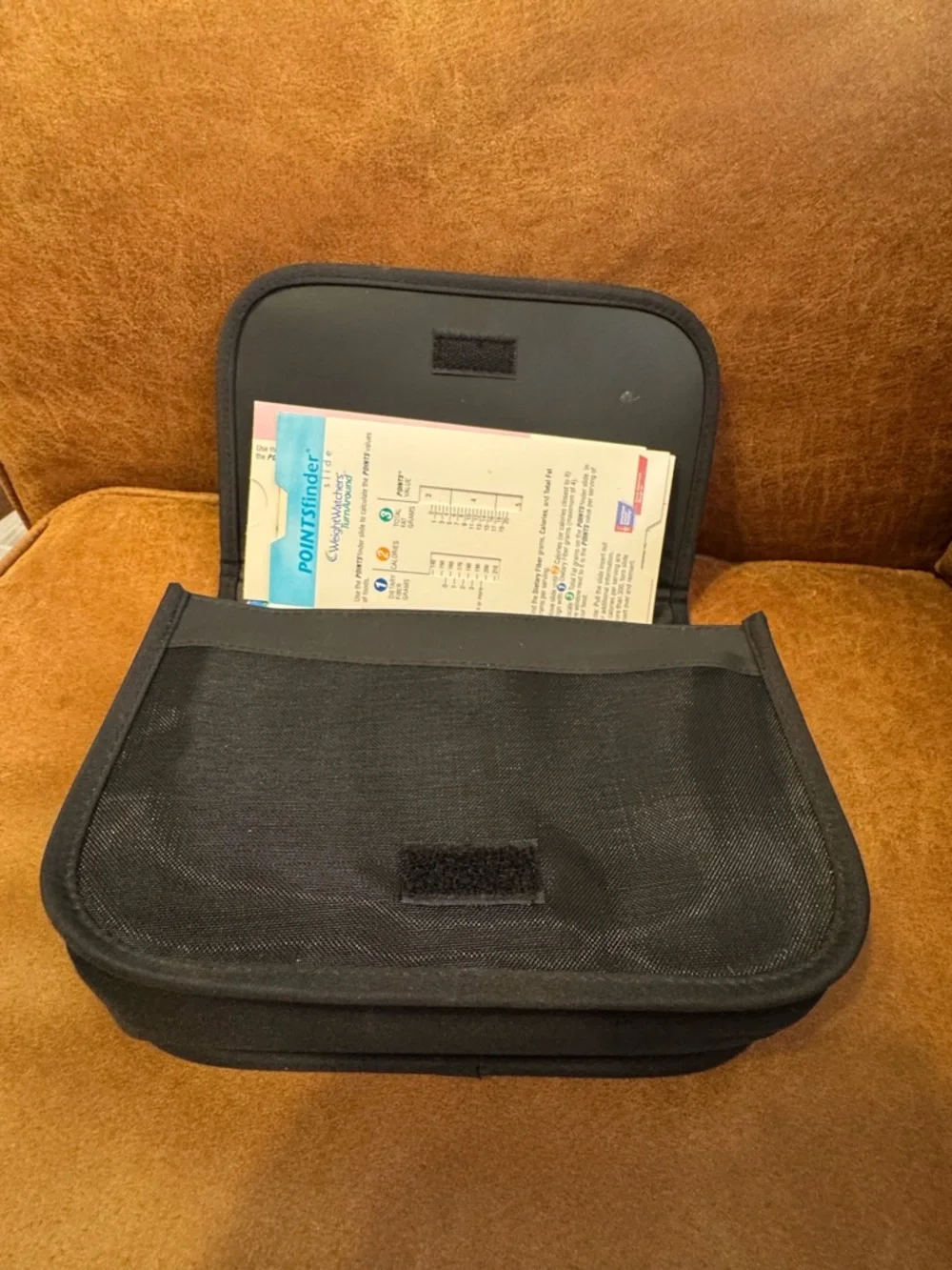 Weight Watchers Black and Gray Zip Pouch - Picture 2 of 5
